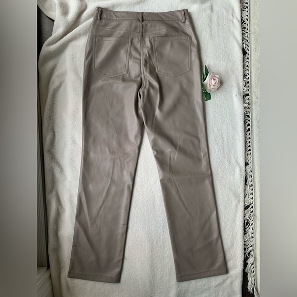 Black Tape_ Faux Leather Pants - Picture 7 of 9